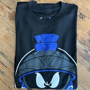 Space Jam Black and Blue Graphic T-Shirt